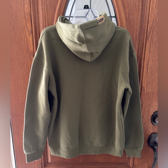 Dixxon Flannel Co. Premium Workforce Fleece Pullover Hoodie Olive Green Medium - Picture 2 of 9